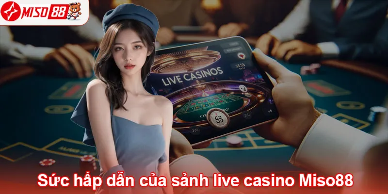 Sức hấp dẫn của sảnh live casino Miso88